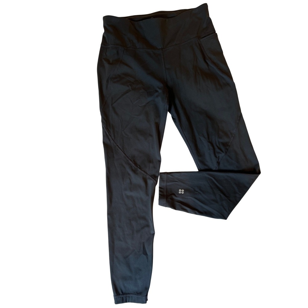 Sweaty Betty Power 7/8 Workout Leggings Women's Small Black EUC SB5400